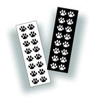 sheets of paw prints decals